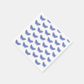 Lila Schmetterling Zeichnend Serviette (Ecke)