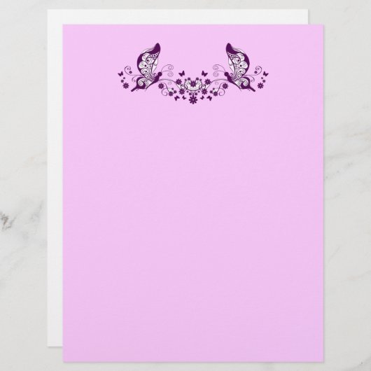 Lila Schmetterlinge (Vorne/Hinten)