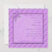 Lila Schmetterlinge 16 . Geburtstag Einladung (Rückseite)