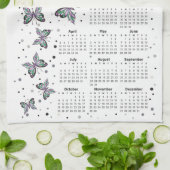 Lila Schmetterlinge 2026 Geschirrtuch (Gefaltet)