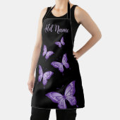 Lila Schmetterlinge auf einer Schürze mit schwarze (InSitu)