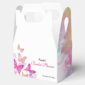 Lila Schmetterlinge Brautparty Gefälligkeitsboxen Geschenkschachtel (Geöffnet)