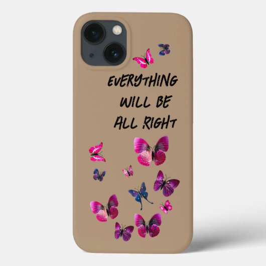 Lila Schmetterlinge Case-Mate iPhone Hülle (Rückseite)