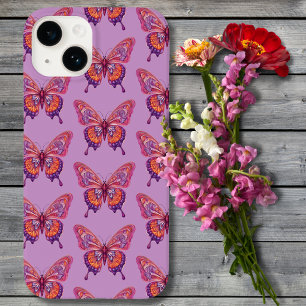 Lila Schmetterlinge Case-Mate iPhone 14 Hülle