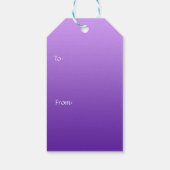 Lila Schmetterlinge Geschenkanhänger (Rückseite)