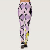 Lila Schmetterlinge Leggings (Rückseite)