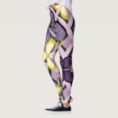 Lila Schmetterlinge Leggings (Links)