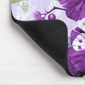 Lila Schmetterlinge Mousepad (Ecke)