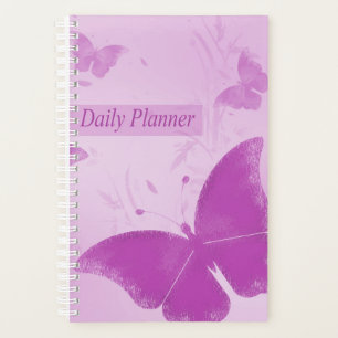 Lila Schmetterlinge Planer
