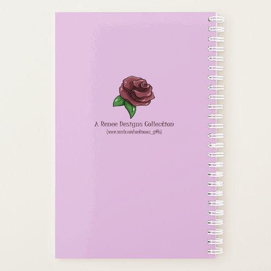 Lila Schmetterlinge Planer (Rückseite)