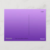 Lila Schmetterlinge Postkarte (Rückseite)