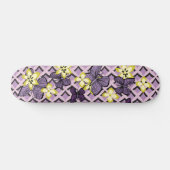 Lila Schmetterlinge Skateboard (Horizontal)
