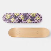 Lila Schmetterlinge Skateboard (Horizontal)