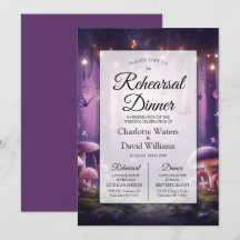 Lila Schmetterlinge Starlit Skies Probe Abendessen