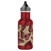 Lila Schmetterlinge Trinkflasche (Rechts)