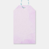 Lila Schmetterlinge Viktorianisches Bridal Tee Par Geschenkanhänger (Rückseite)