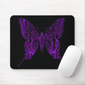 Lila-Schmetterlings-Mauspad Mousepad (Mit Mouse)