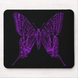 Lila-Schmetterlings-Mauspad Mousepad