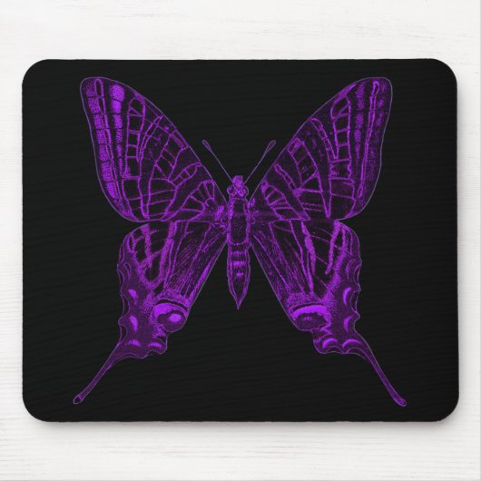 Lila-Schmetterlings-Mauspad Mousepad (Vorne)
