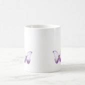 Lila-Schmetterlings-Tasse Kaffeetasse (Mittel)