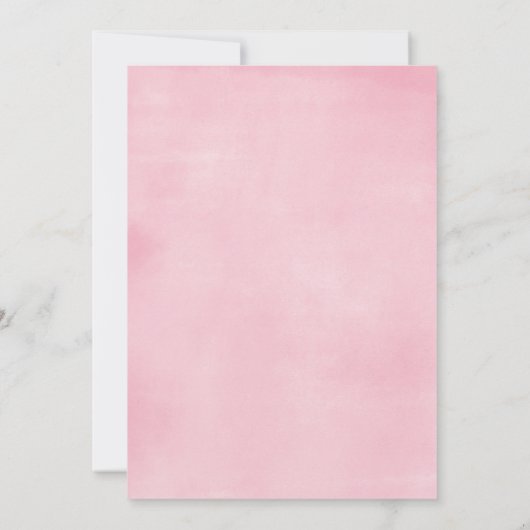 Lila Schmetterlingsdusche aus Rosa Gold Einladung (Rückseite)