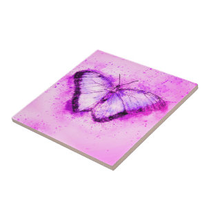 Lila-Schmetterlingsfliese Fliese