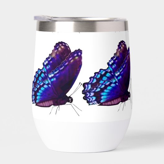 Lila Schmetterlingsglas (Rechts)