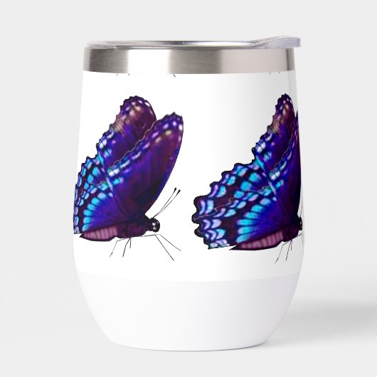 Lila Schmetterlingsglas (Links)