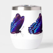 Lila Schmetterlingsglas (Vorderseite)