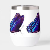 Lila Schmetterlingsglas (Rückseite)