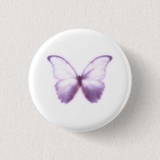 Lila-Schmetterlingsknopf Button (Vorderseite)