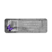 Lila Schmetterlingsmarke (Vorne)