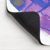 lila SchmetterlingsMausunterlage Mousepad (Ecke)