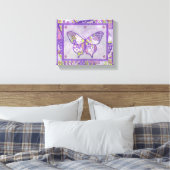Lila Schmetterlingsmühle Leinwand Printmedien (Insitu (Schlafzimmer))