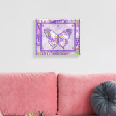 Lila Schmetterlingsmühle Leinwand Printmedien (Insitu (Wohnzimmer))