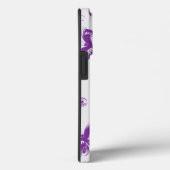 Lila Schmetterlingsmuster Case-Mate iPhone Hülle (Rückseite / Rechts)