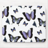 Lila Schmetterlingsmuster Mousepad (Vorne)
