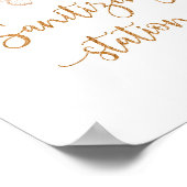 Lila Schmetterlingsplatz Poster (Ecke)