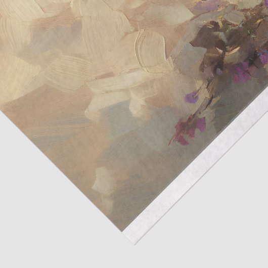 Lila Schmetterlingssonde Rose Bush Malerei Decoupa Seidenpapier (Ausschnitt)