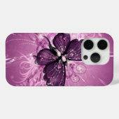 lila Schmetterlingsvektorkunst Case-Mate iPhone Hülle (Rückseite (Horizontal))