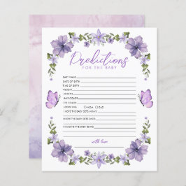 Lila Schmetterlingsvorhersage für Kinderspiel