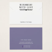 Lila Schmuckkarte (Vorne & Hinten)