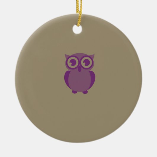 Lila Schmuckstück Keramik Ornament (Vorne)