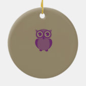 Lila Schmuckstück Keramik Ornament (Hinten)