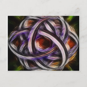 Lila Schmutz Triquetra Postkarte