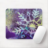 Lila Schnee Mousepad (Mit Mouse)