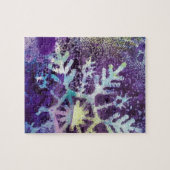 Lila Schnee Puzzle (Horizontal)