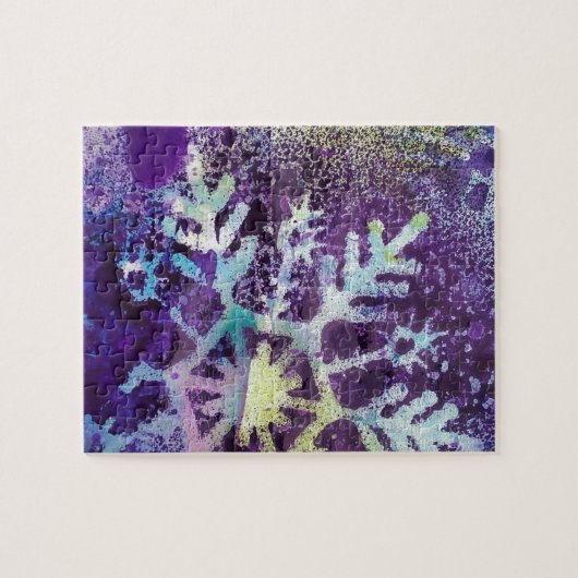 Lila Schnee Puzzle (Horizontal)