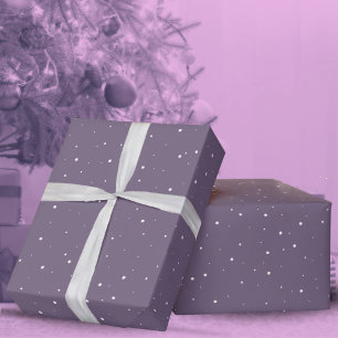 Lila Schneeblume Schnee Winter Weihnachten Feierta Geschenkpapier