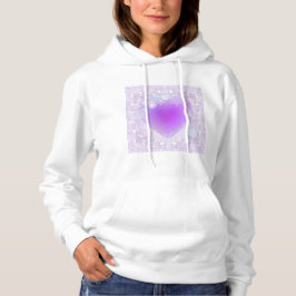 Lila Schneeflocke Hoodie